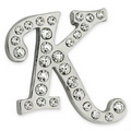 Rhinestone Letter K Pin